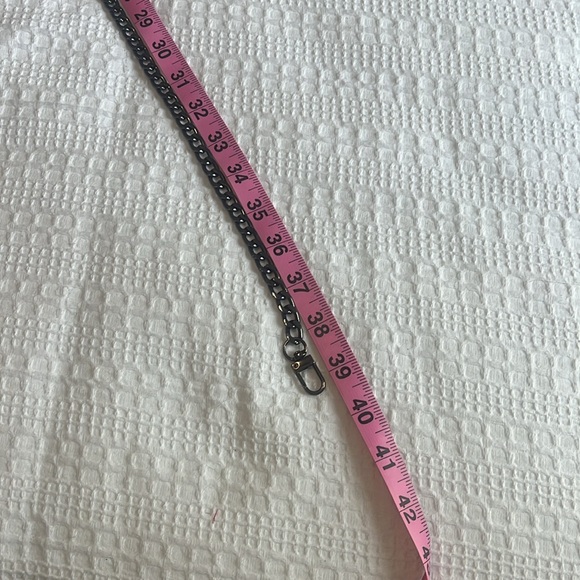 39” crossbody / shoulder chain || gunmetal / graphite / black silver || NWOT - Picture 6 of 9